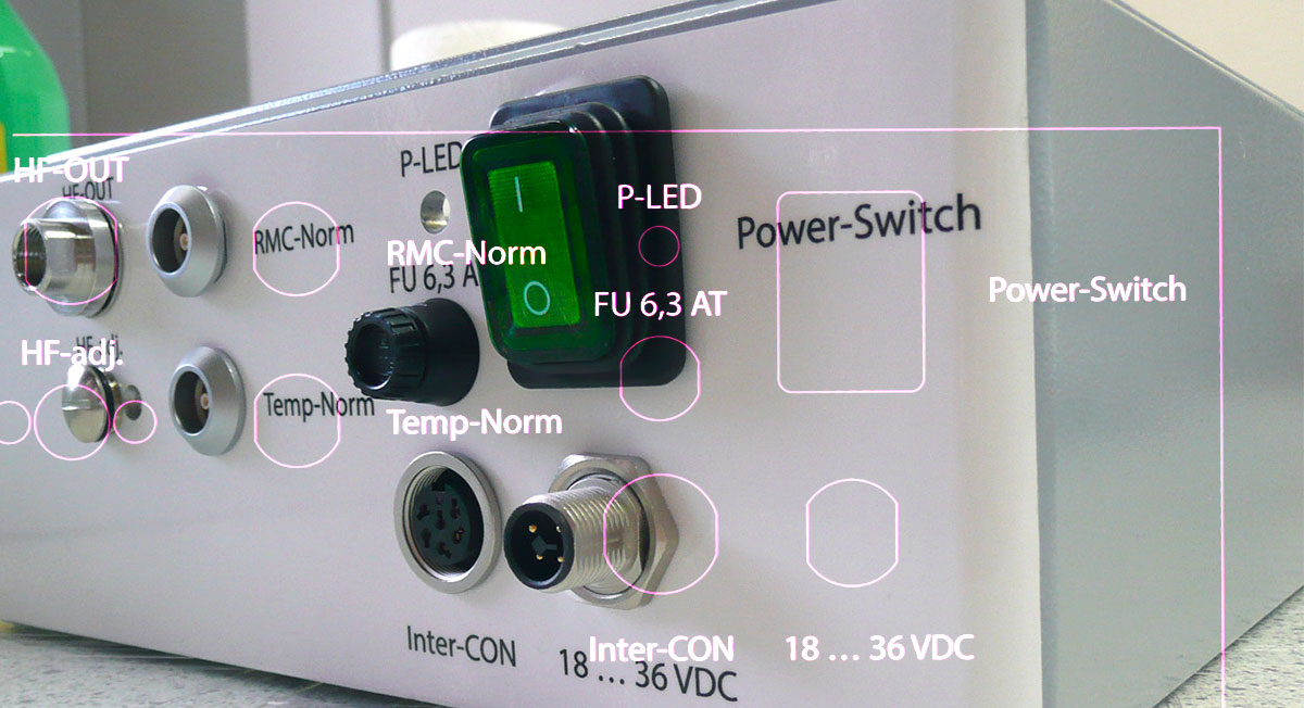 stark haftende Maschinenaufkleber, Anlagenkennzeichnung, Aufkleber mit Innenbohrungen 