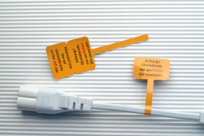 Aufkleber Kabelkennzeichnung