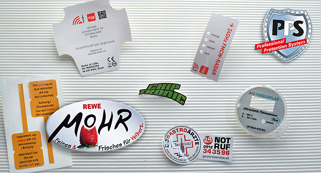 Aufkleber individuell gestanzt